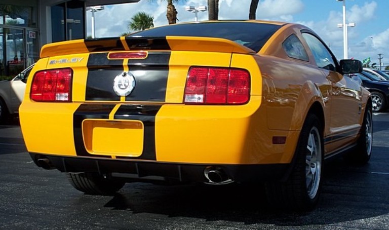 Grabber Orange 2008 Shelby Mustang GT500 Coupe