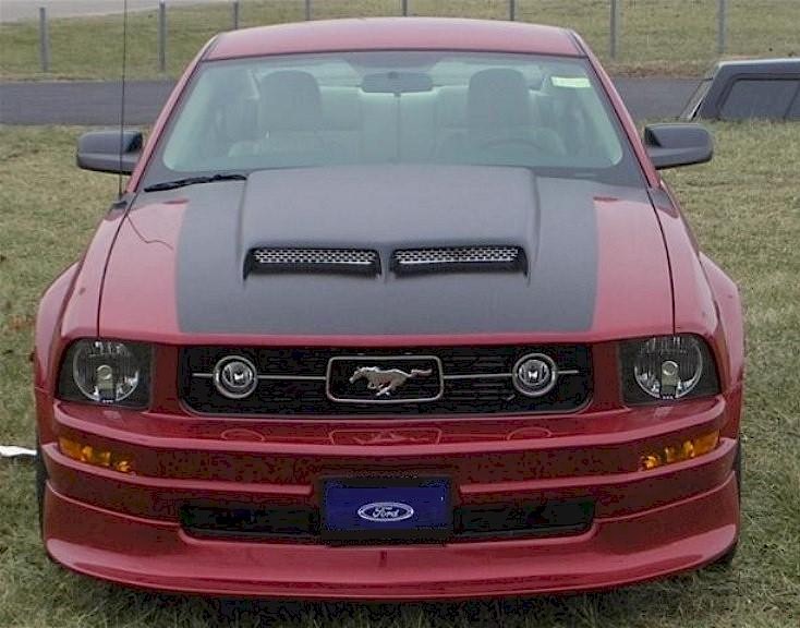 Dark Candy Apple Red Mustang Coupe with Uplifter Package