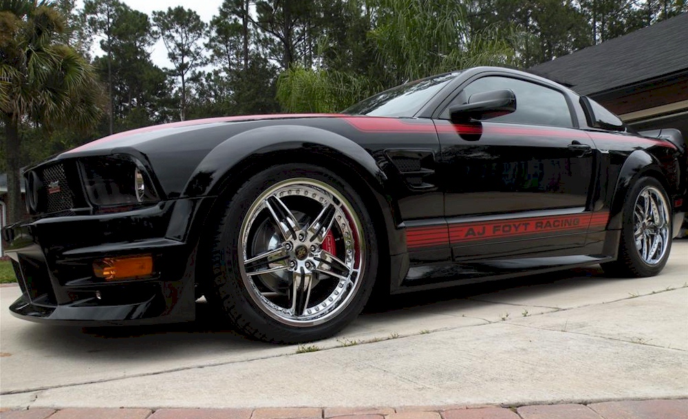 Black 2008 AJ Foyt Coyote Edition Mustang