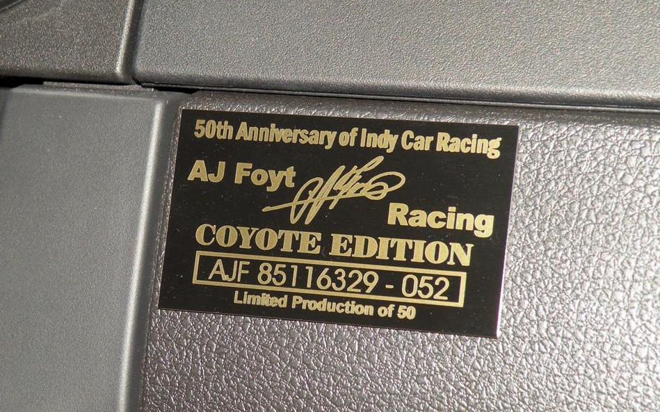AJ Foyt Coyote Edition ID Plate