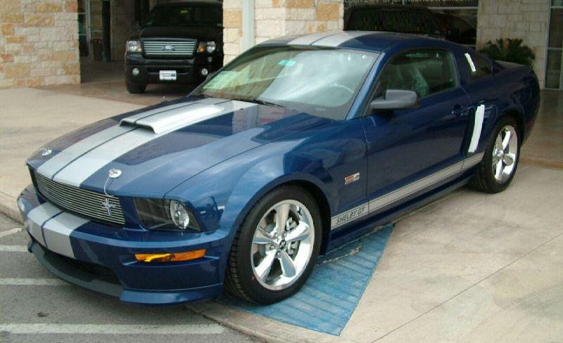 Vista Blue 2008 Mustang Shelby GT Coupe