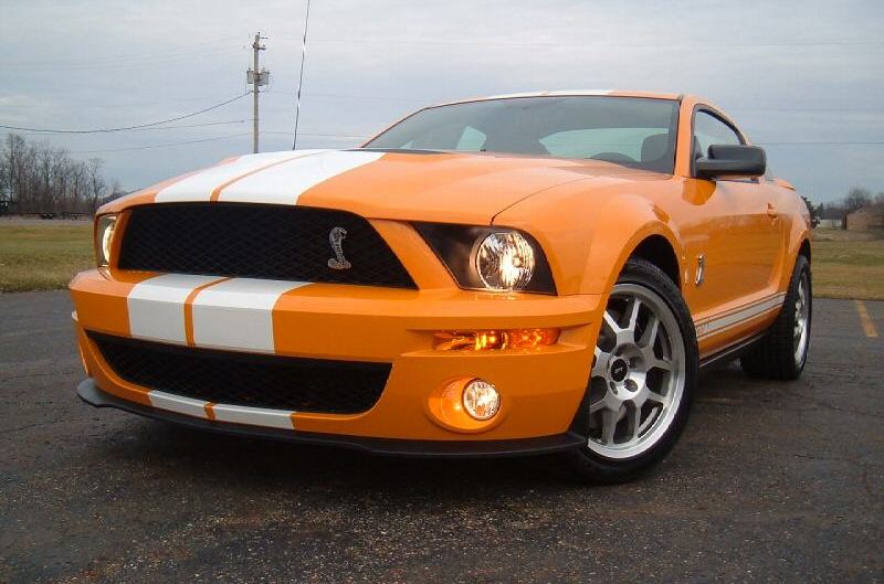 Grabber Orange 2008 Shelby Mustang GT500 Coupe