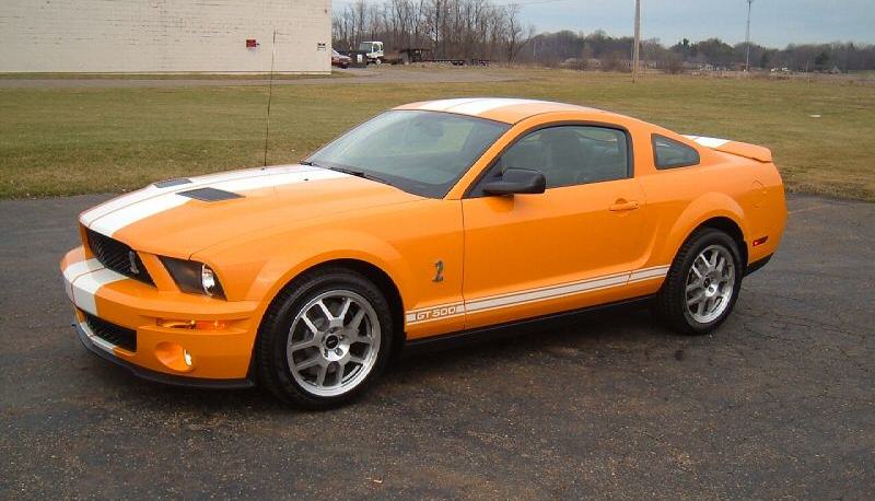 Grabber Orange 2008 Shelby Mustang GT500 Coupe