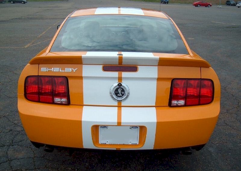 Grabber Orange 2008 Shelby Mustang GT500 Coupe