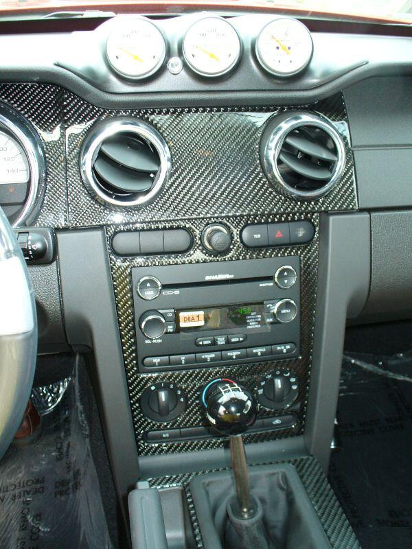 Center Console Close-up 2008 Mustang Roush 427R Trak-Pak Stage3 Coupe
