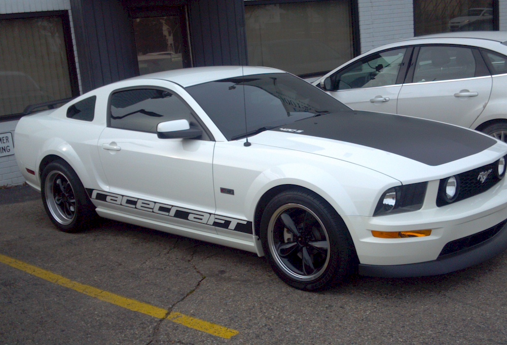 Performance White 2008 Mustang 420S Racecraft Saleen