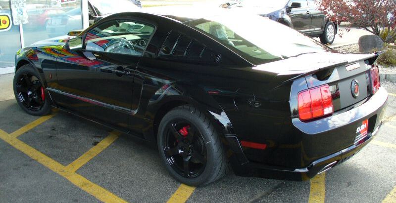 Black 2008 Mustang Roush Black Jack Stage 3 Coupe