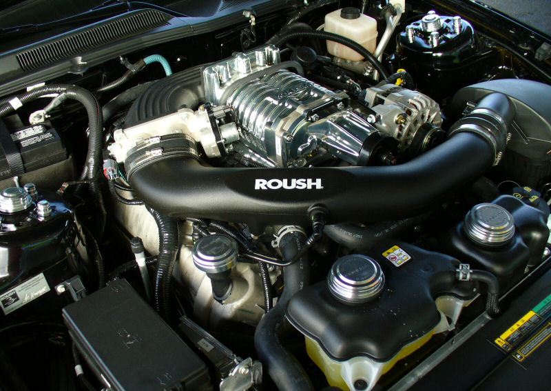 Black 2008 Mustang Roush Black Jack Stage 3 Coupe