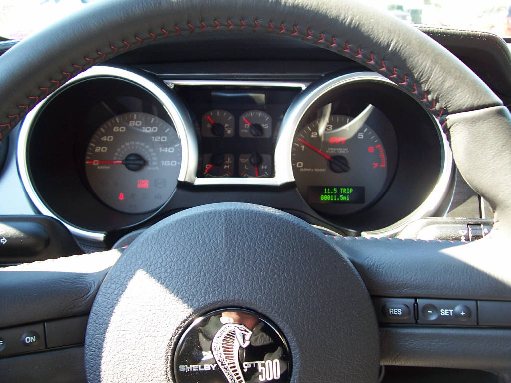 Dash 2008 Mustang Shelby GT-500 Coupe