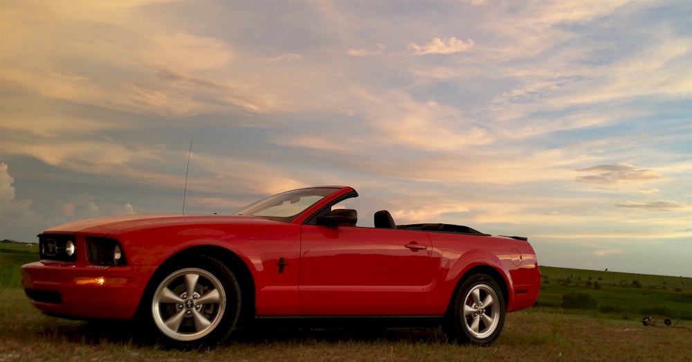 Torch Red 2008 Mustang Convertible