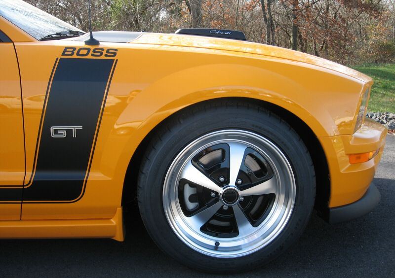 Grabber Orange 2008 Mustang GT with Boss Kit