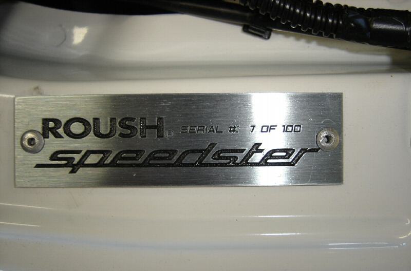Roush Speedster Engine Badging