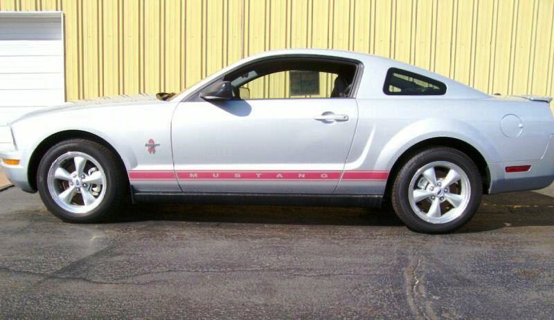 Silver 2008 Mustang Warriors In Pink Sally V6 Coupe