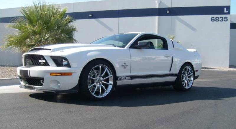 Performance White 08 Mustang Shelby GT500 Super Snake Coupe