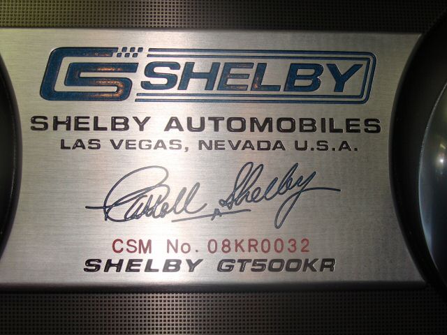 Black 2008 Mustang Shelby GT500KR Coupe
