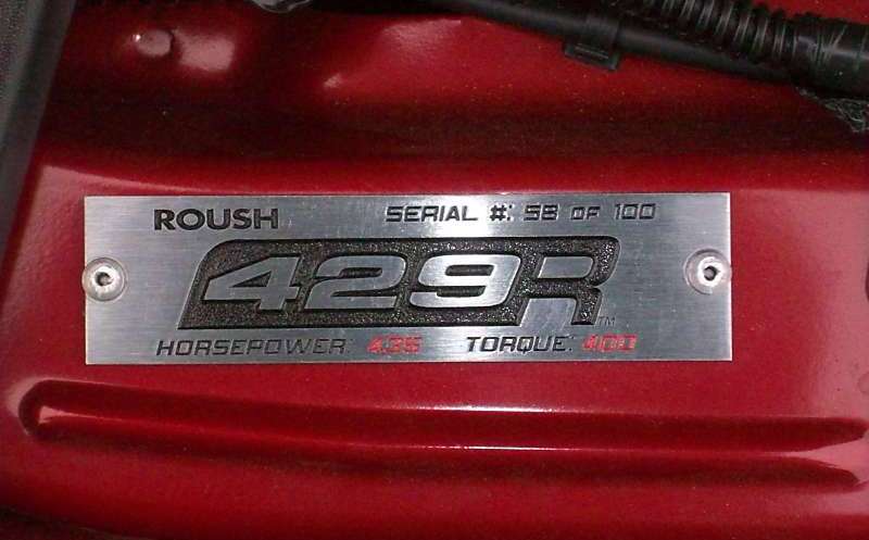 Roush 429R Engine Badge