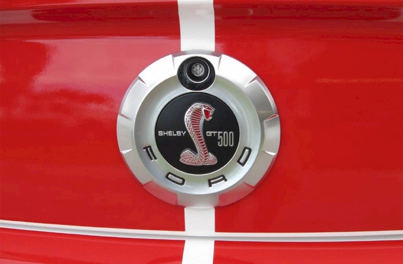 Red Stripe Rear Fuel Cap