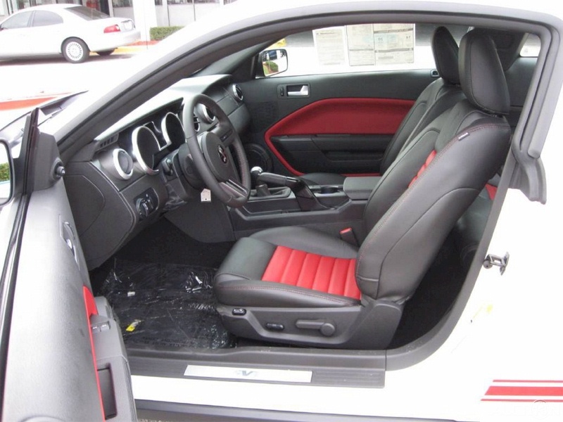 2009 Shelby GT-500 Red Stripe Interior