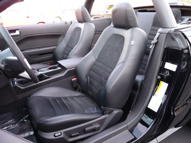 Black Leather Interior 2009 Roush Black Jack Mustang Convertible