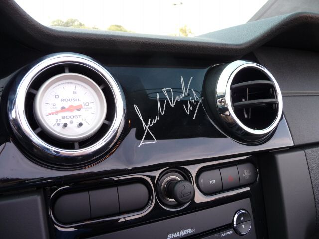 Vent Pod Boost Gauge 2009 Roush Black Jack Mustang Convertible