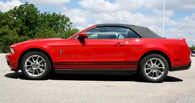 Torch Red 10 Mustang Convertible