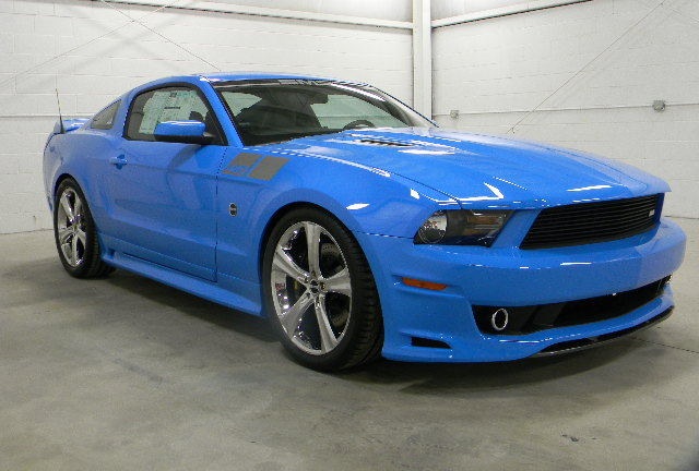 Grabber Blue 2010 Mustang SMS 460 Coupe