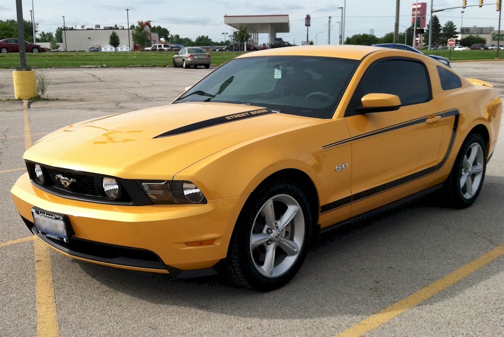 Yellow Blaze 2011 Mustang GT