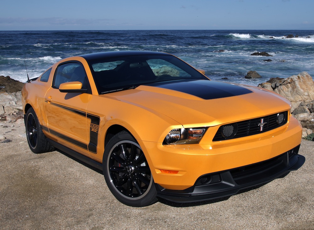 Yellow Blaze 2012 Mustang Boss 302 Coupe
