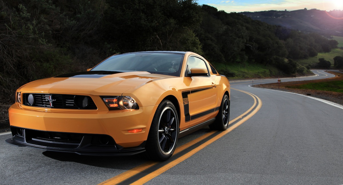 Yellow Blaze 2012 Mustang Boss 302 Coupe