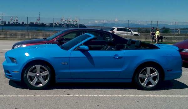 Grabber Blue 2014 Mustang GT Convertible