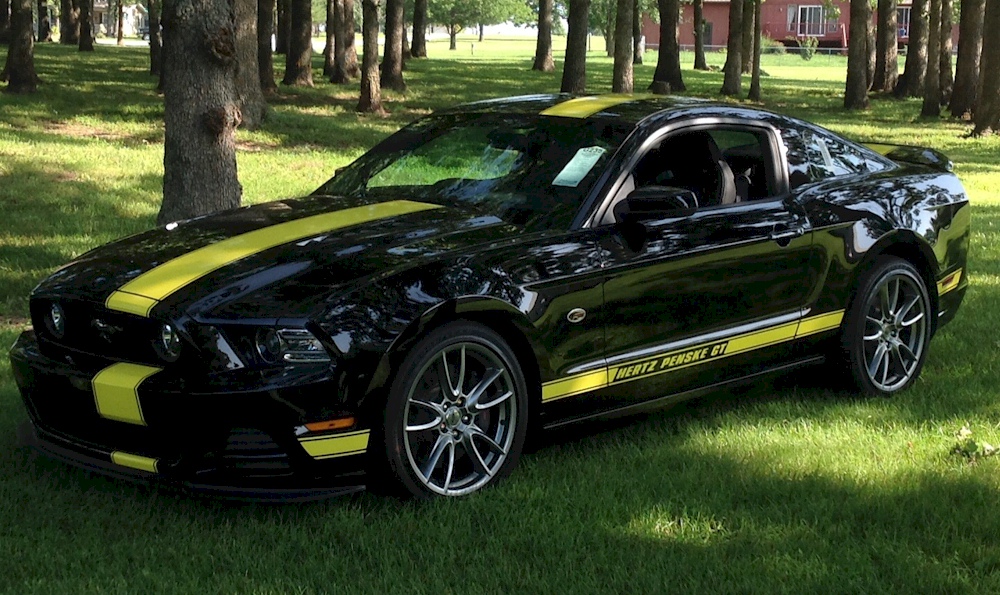 Black 2014 Mustang GT Penske Hertz Edition