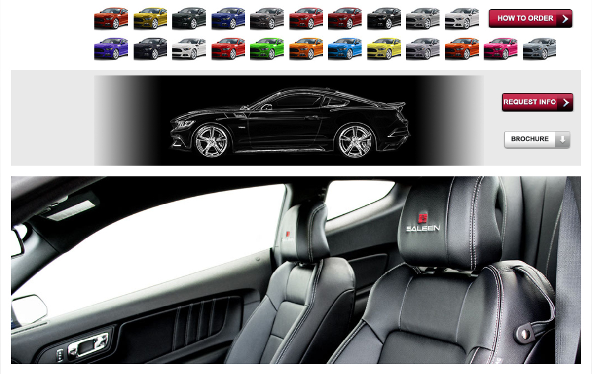 2016 S302 White Label Saleen Mustang sales brochure