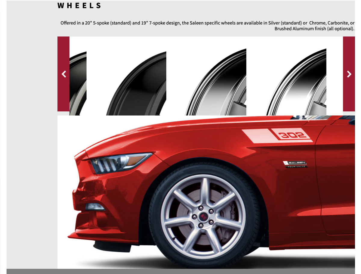 2016 S302 White Label Saleen Mustang sales brochure