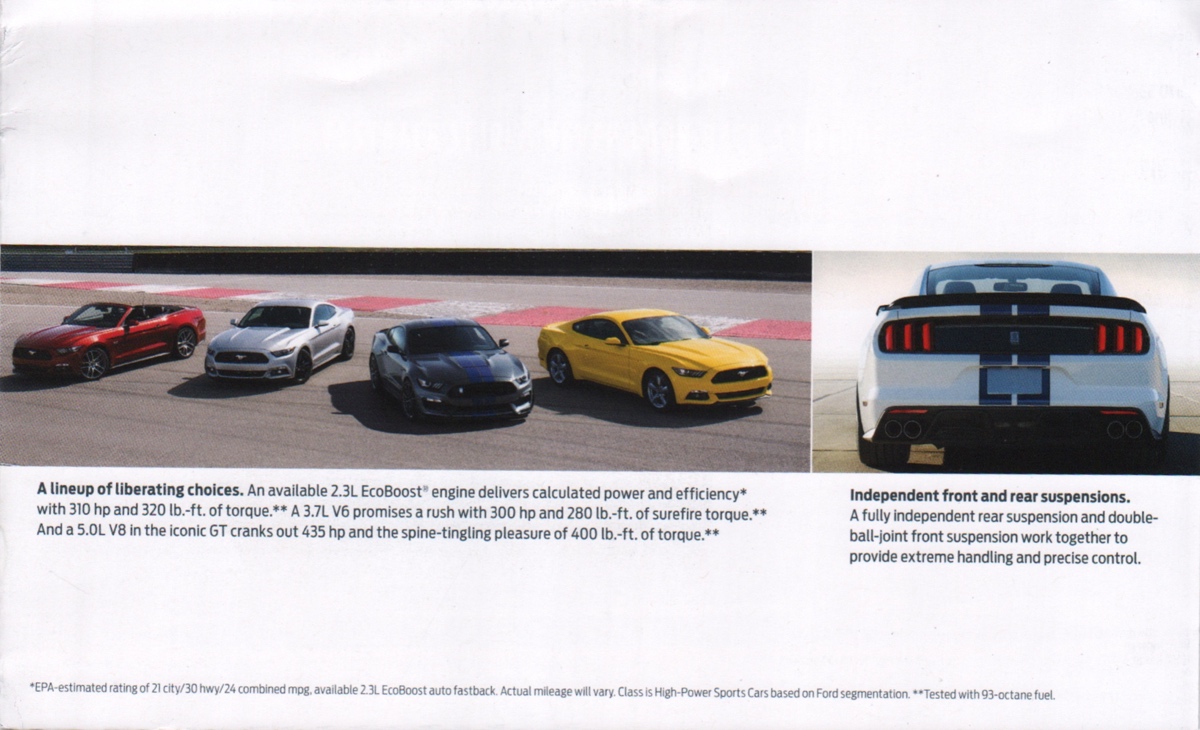 2017 Ford Mustang lineup
