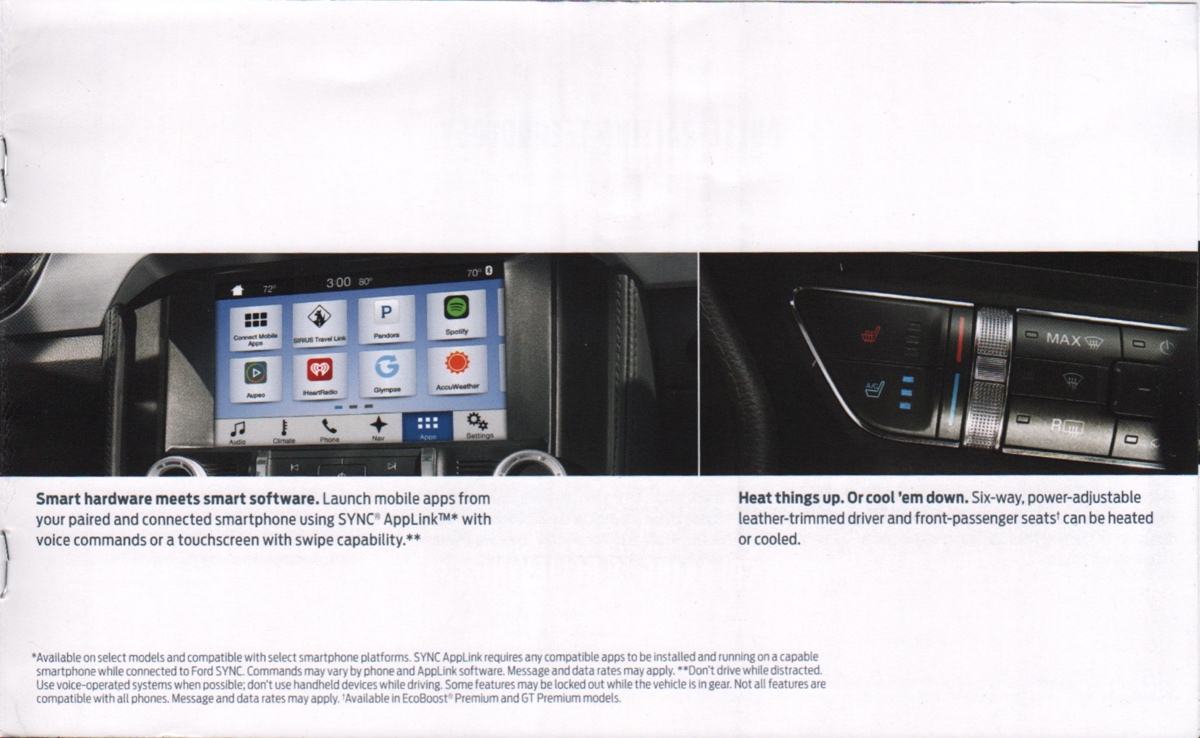 SYNC Applink, 6-Way power adjustable leather trimmed seats
