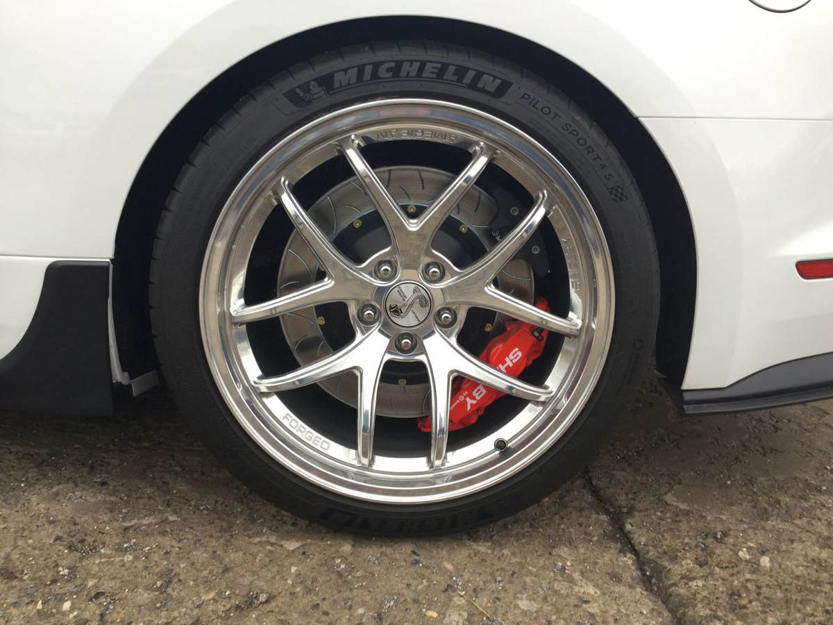 Shelby America, 20 inch bright forged aluminum wheels