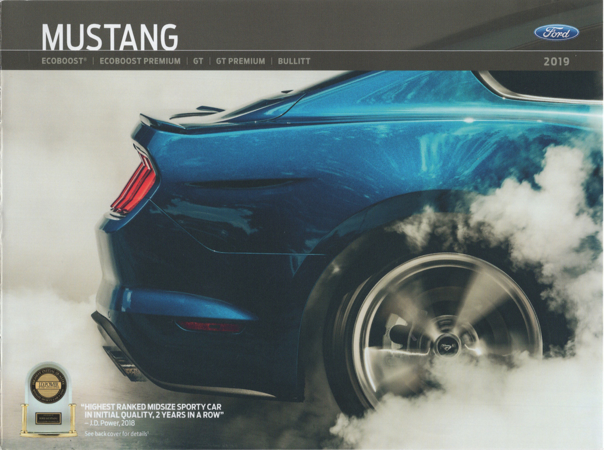 2019 Ford Mustang Sales Brochure - cover
