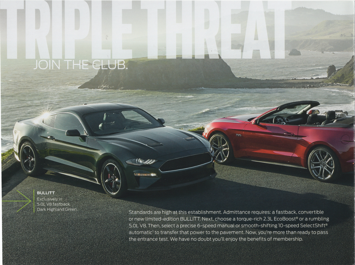 Bullitt and GT 2019