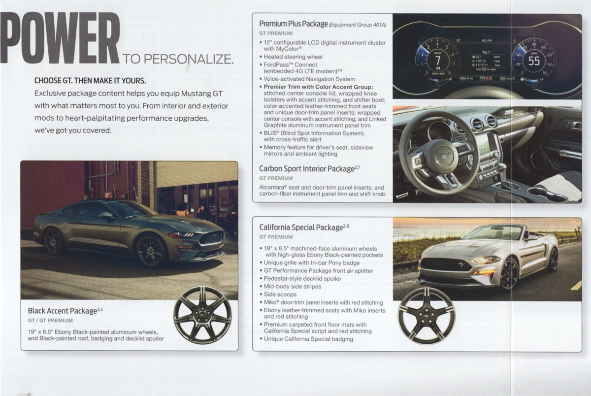 GT Premium Plus Package / California Special Package