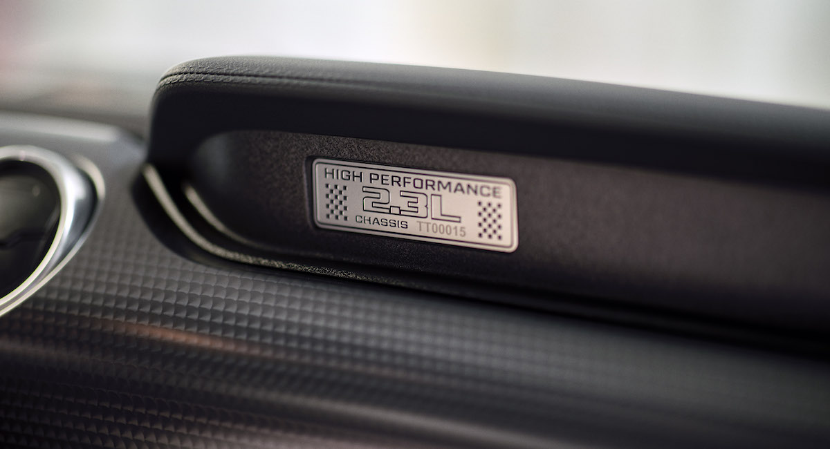 high performance 2.3L dash emblem
