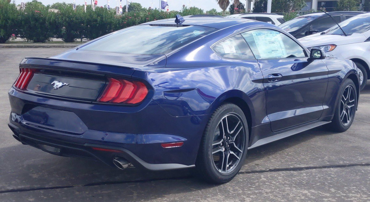 Kona Blue 2020 Ecoboost Mustang Fastback