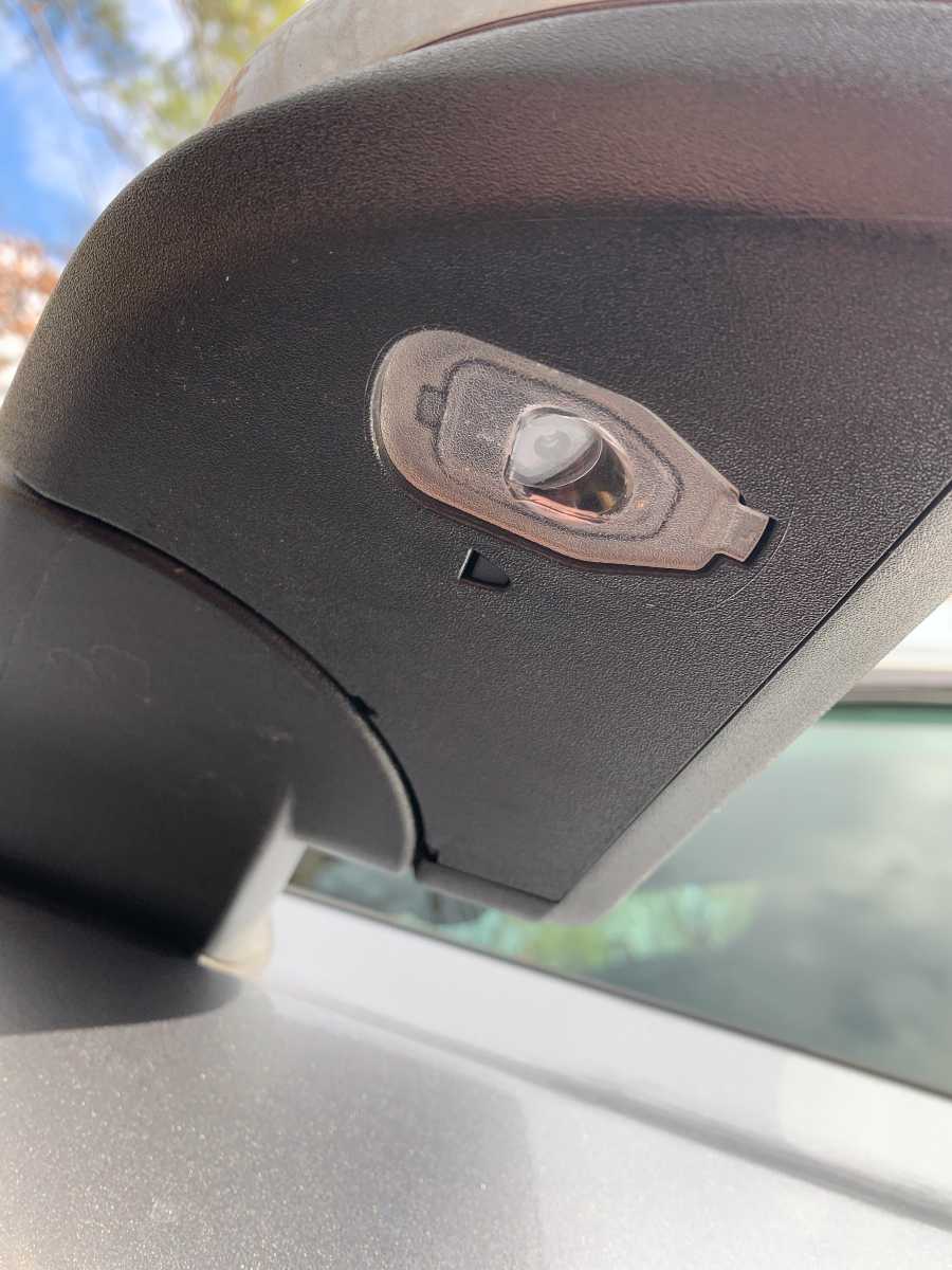 side mirror pony projection lamp